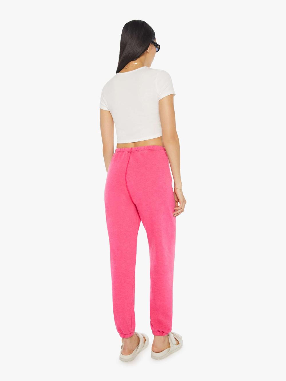 Women Sweatpants | Mother Denim SPRWMN - HEART SWEATPANTS HOT PINK