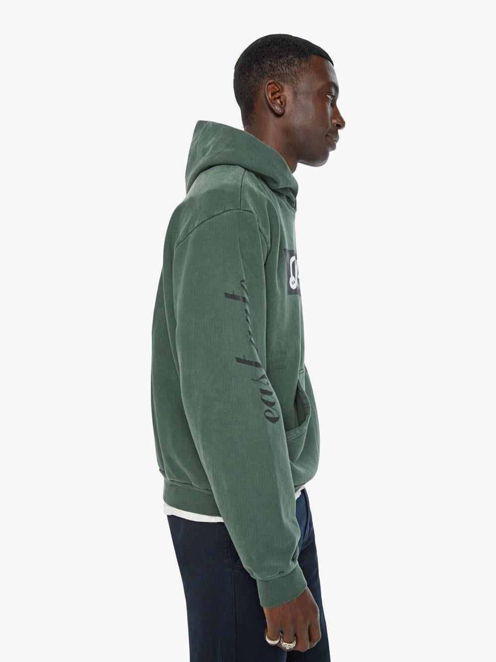 Women Sweatshirts | Mother Denim Cloney Bel-Air Pull Over Hoodie - Forest Green