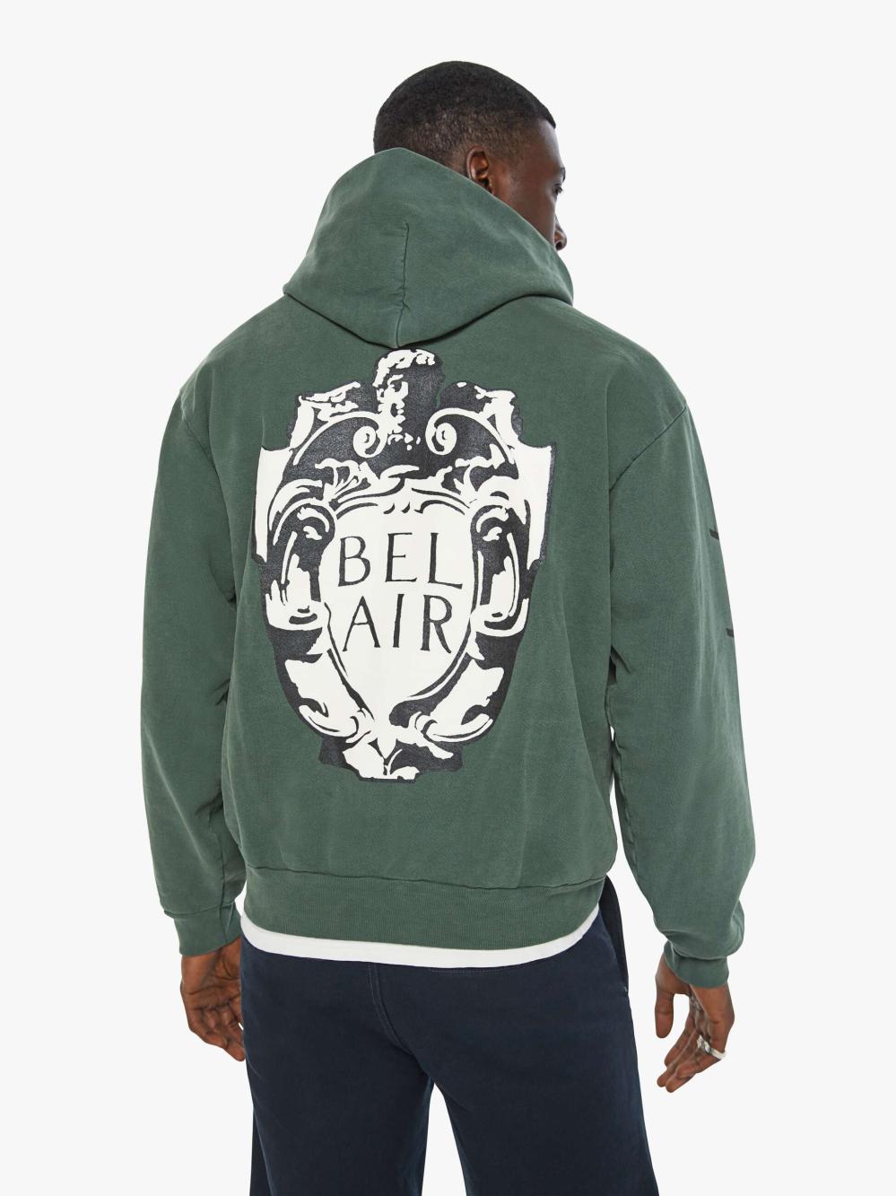 Women Sweatshirts | Mother Denim Cloney Bel-Air Pull Over Hoodie - Forest Green