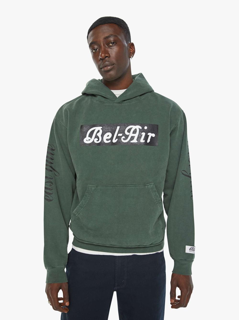 Women Sweatshirts | Mother Denim Cloney Bel-Air Pull Over Hoodie - Forest Green