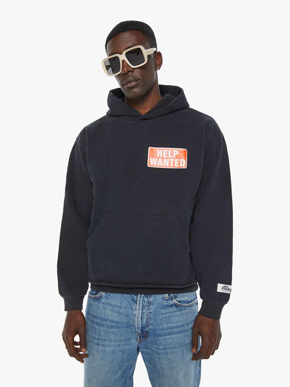 Women Sweatshirts | Mother Denim Cloney Therapy Pull Over Hoodie - Black