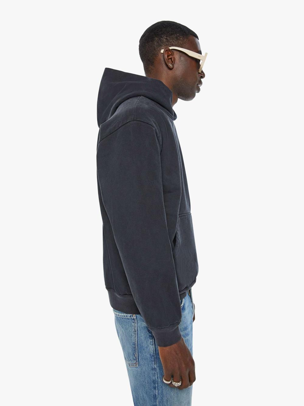 Women Sweatshirts | Mother Denim Cloney Therapy Pull Over Hoodie - Black