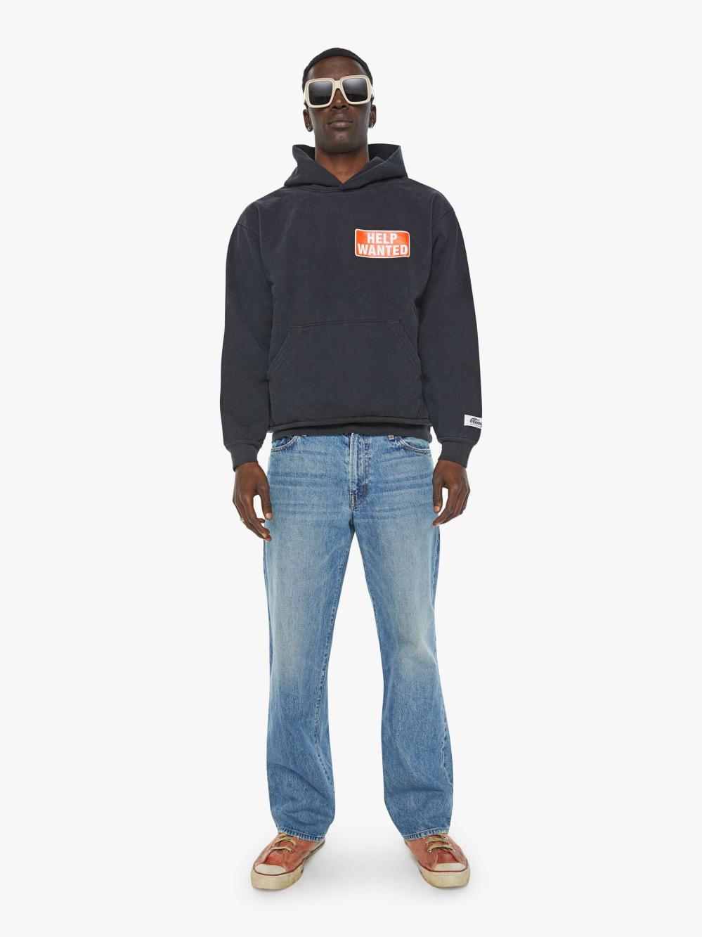 Women Sweatshirts | Mother Denim Cloney Therapy Pull Over Hoodie - Black