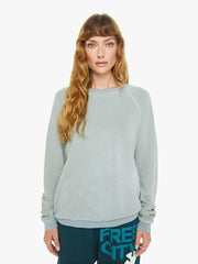 Women Sweatshirts | Mother Denim FREECITY Lnlsun Superyumm Biggie Raglan - Silver Cloud