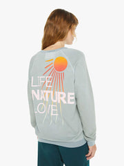 Women Sweatshirts | Mother Denim FREECITY Lnlsun Superyumm Biggie Raglan - Silver Cloud