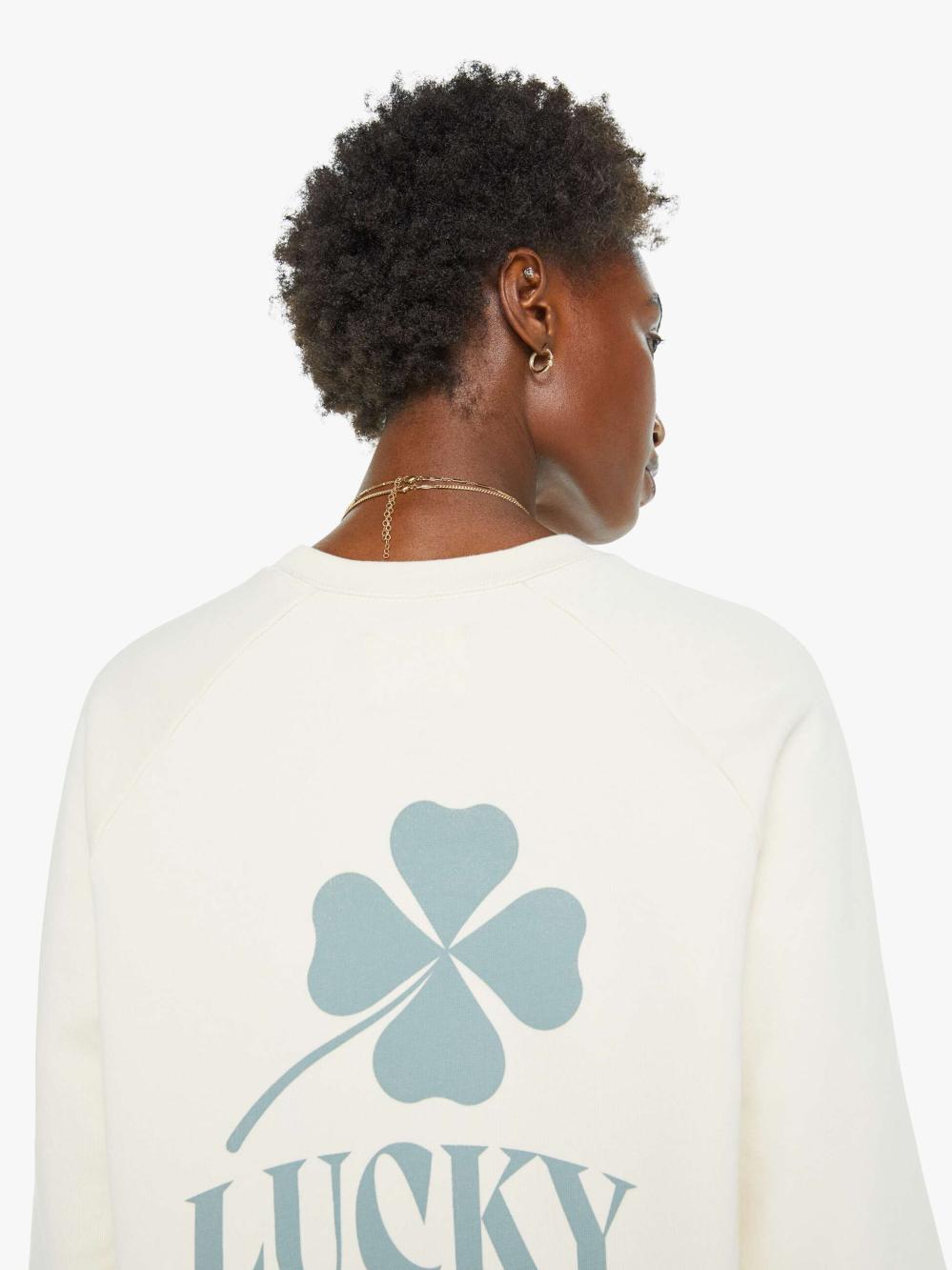 Women Sweatshirts | Mother Denim La Paz Cunha Sweatshirt - Lucky Ecru