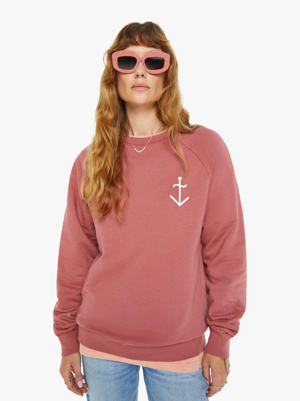 Women Sweatshirts | Mother Denim La Paz Cunha Sweatshirt - Marsala
