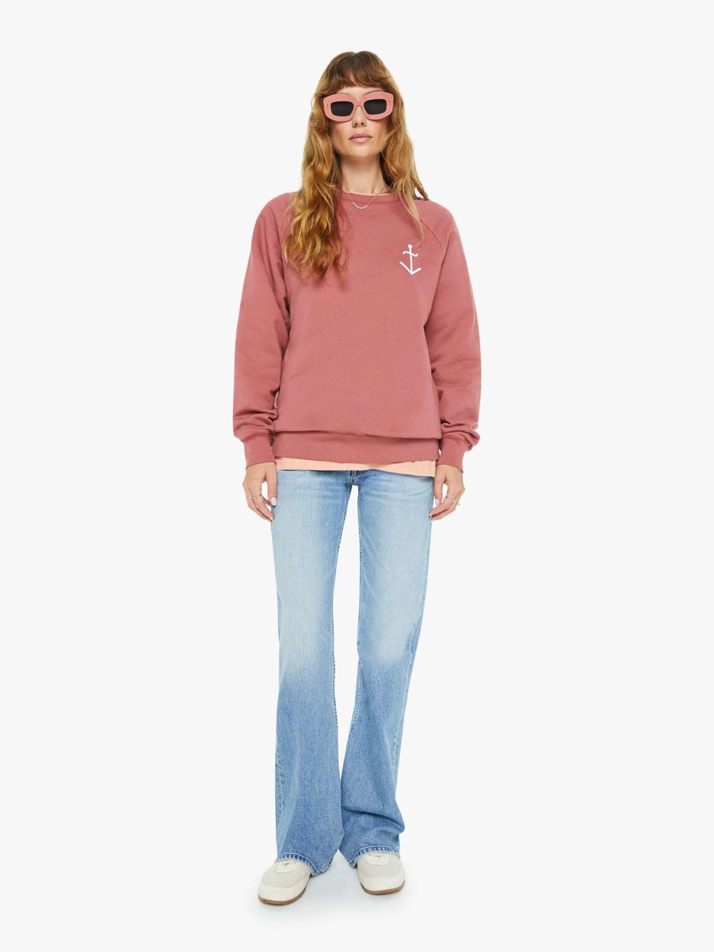 Women Sweatshirts | Mother Denim La Paz Cunha Sweatshirt - Marsala