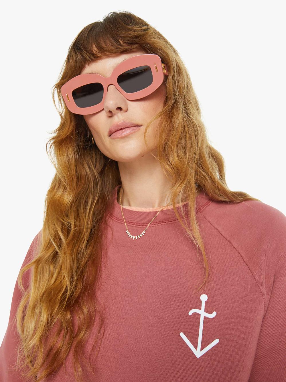 Women Sweatshirts | Mother Denim La Paz Cunha Sweatshirt - Marsala