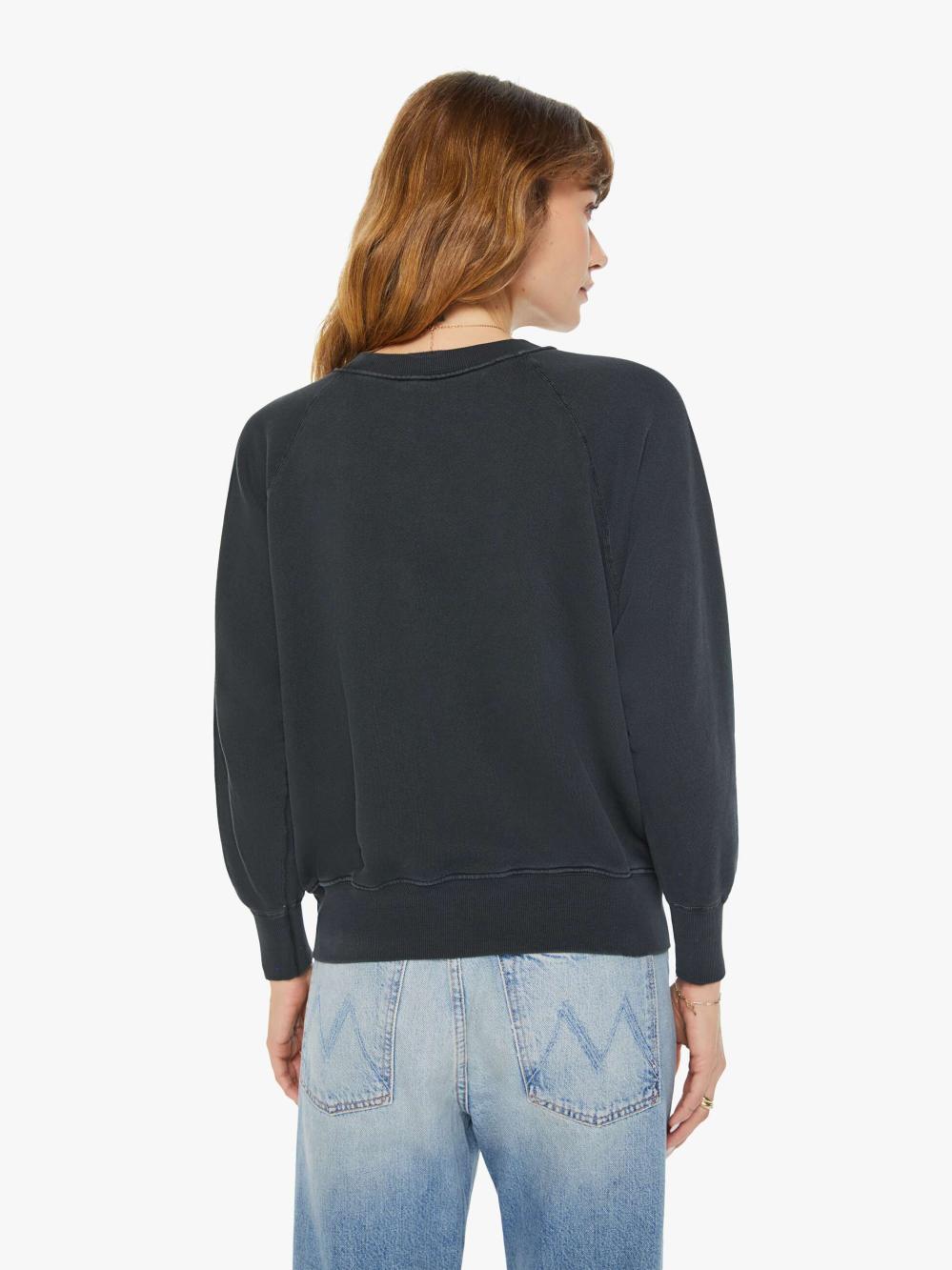 Women Sweatshirts | Mother Denim MadeWorn Blondie Shrunken Sweatshirt - Coal