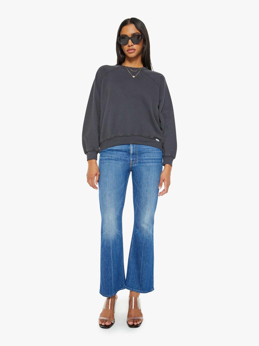 Women Sweatshirts | Mother Denim The Biggie Concert - Faded Black