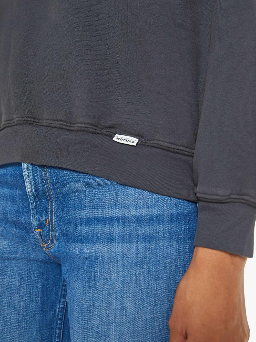 Women Sweatshirts | Mother Denim The Biggie Concert - Faded Black