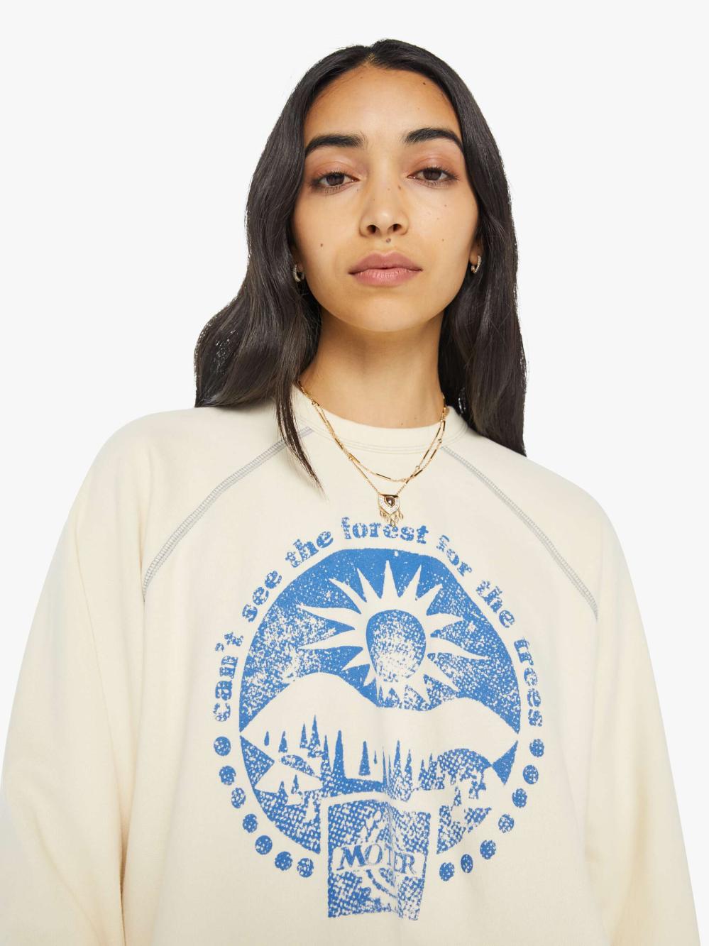 Women Sweatshirts | Mother Denim The Biggie Concert - For The Trees