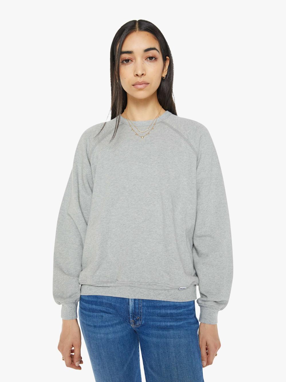 Women Sweatshirts | Mother Denim The Biggie Concert - Heather Grey