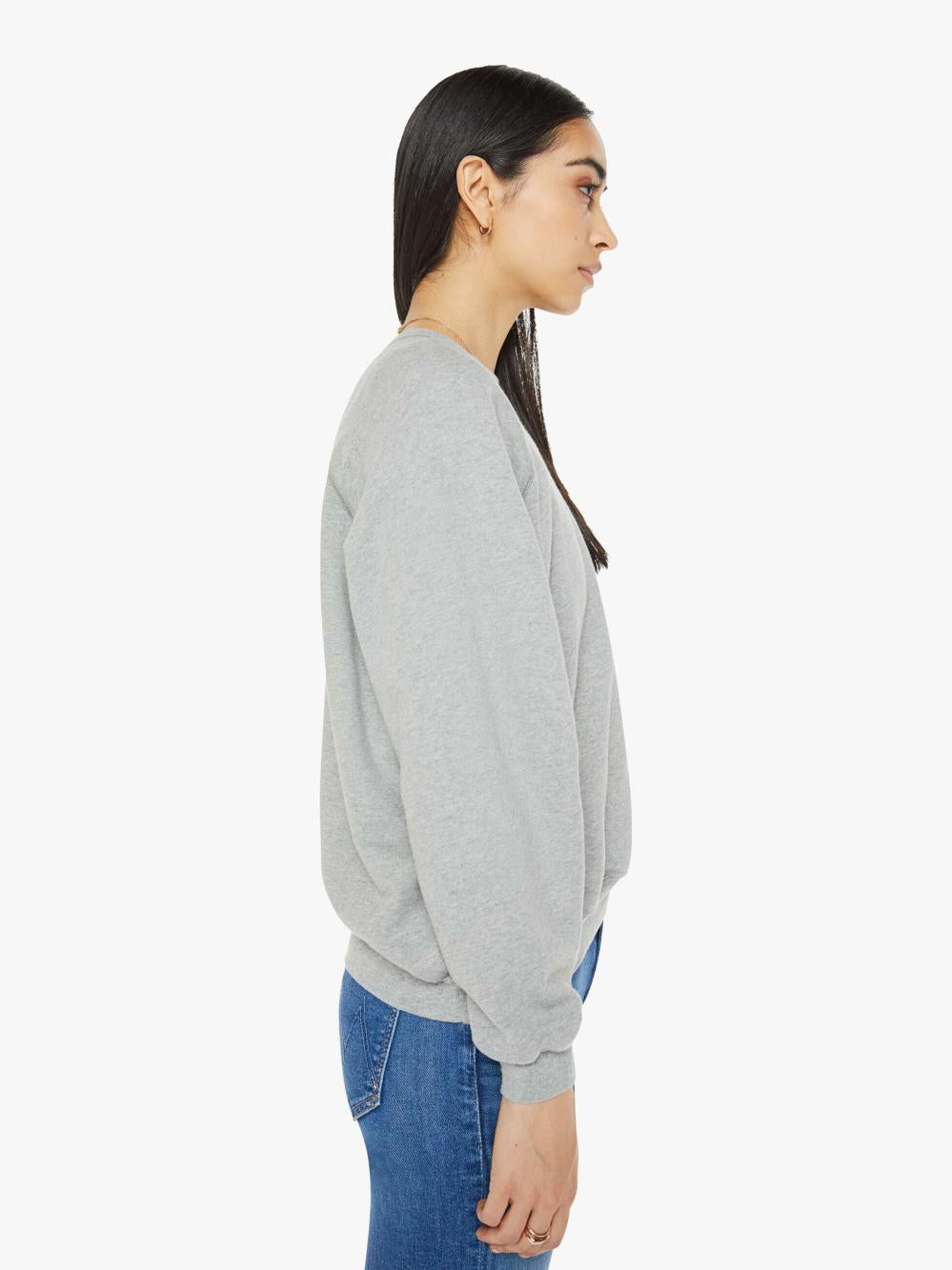 Women Sweatshirts | Mother Denim The Biggie Concert - Heather Grey