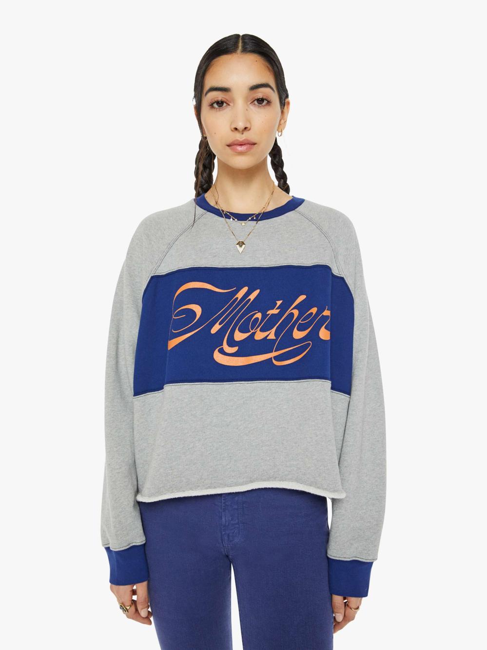 Women Sweatshirts | Mother Denim The Boost Crop Slice - MOTHER Sport