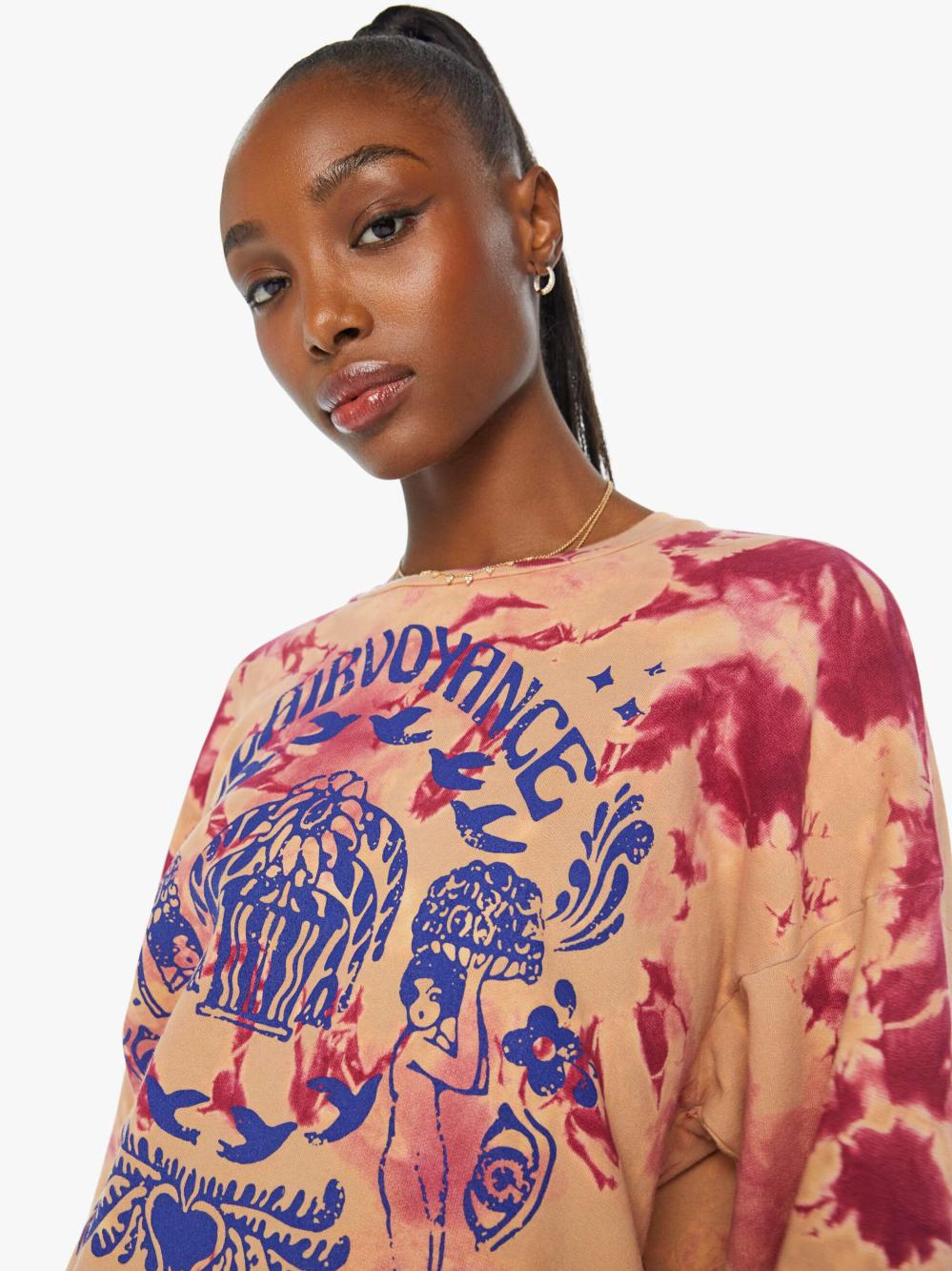 Women Sweatshirts | Mother Denim The Drop Square - Clairvoyance