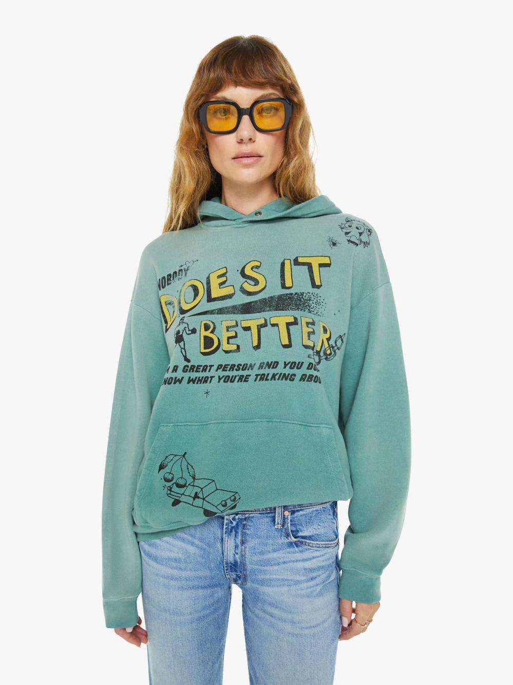 Women Sweatshirts | Mother Denim The Oversized Hoodie - Nobody Does It Better