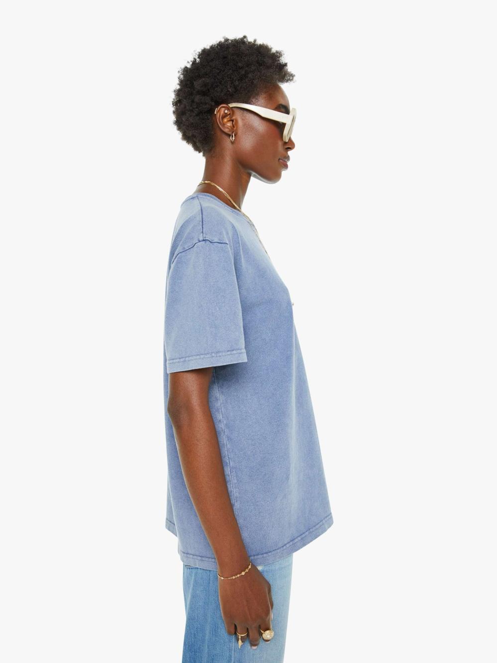 Women Tees / Tanks | Mother Denim La Paz Dantas Tee - Mermaid Blue Ocean