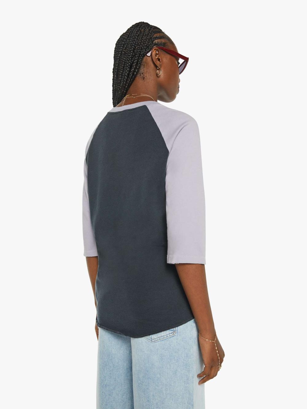 Women Tees / Tanks | Mother Denim MadeWorn Blondie Heart Of Glass Raglan - Coal