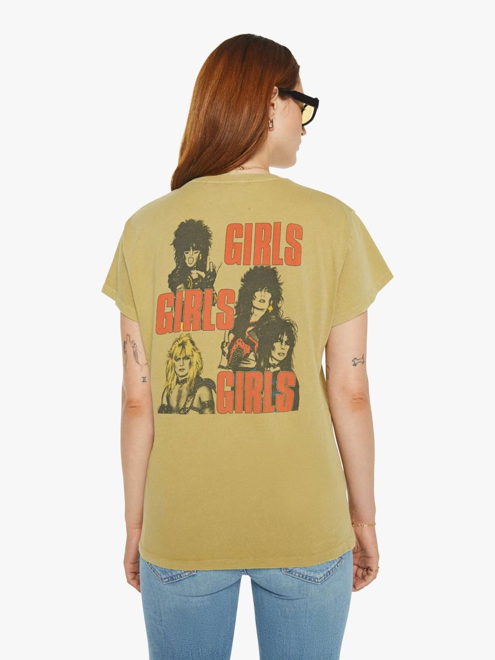 Women Tees / Tanks | Mother Denim MadeWorn Motley Crue Tee - Sand