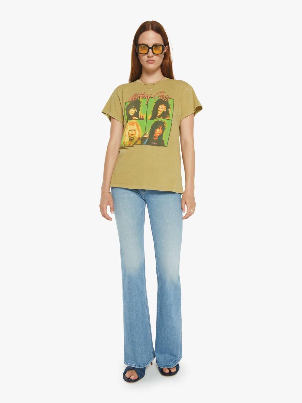 Women Tees / Tanks | Mother Denim MadeWorn Motley Crue Tee - Sand