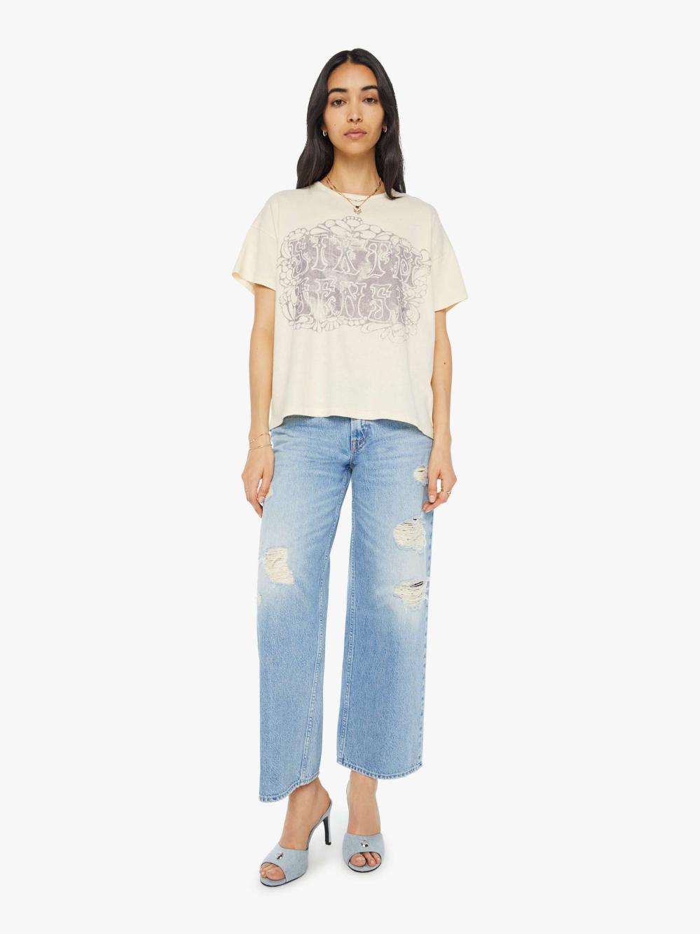 Women Tees / Tanks | Mother Denim The Big Deal - White Sixth Sense