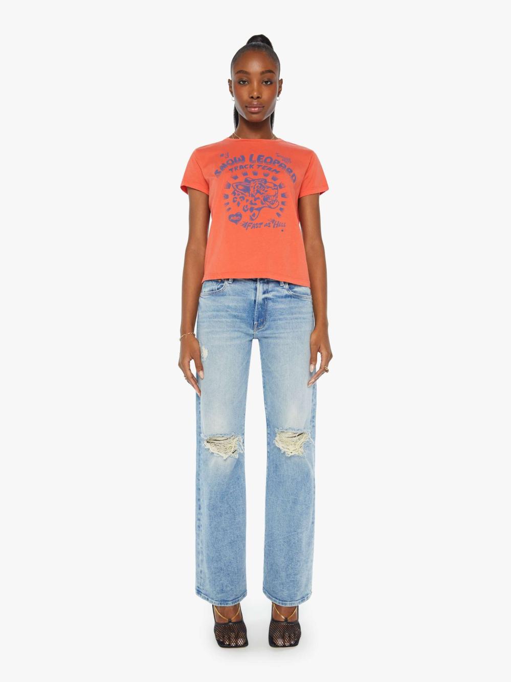 Women Tees / Tanks | Mother Denim The Boxy Goodie Goodie - Fast As Hell