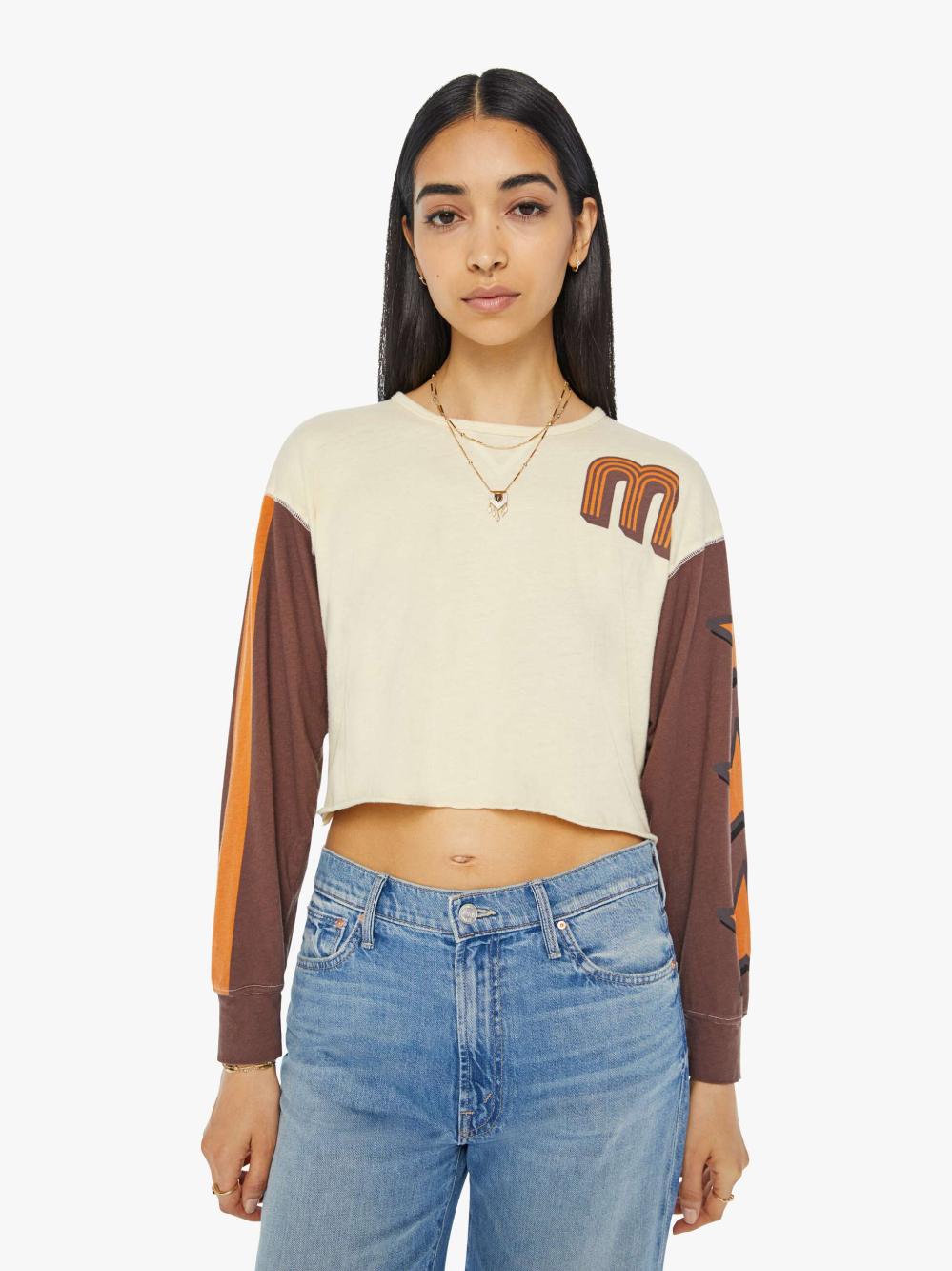 Women Tees / Tanks | Mother Denim The Dugout Scoop Crop - Star 62