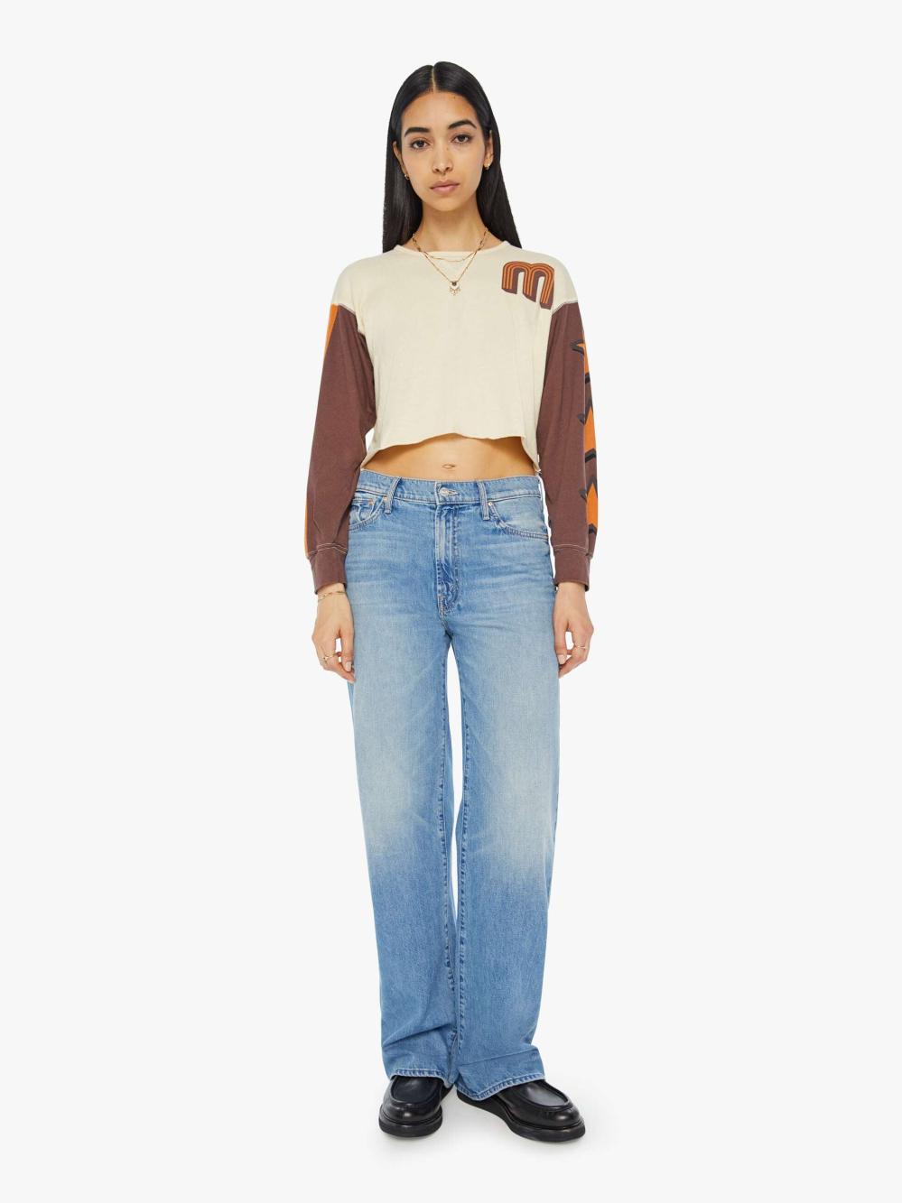 Women Tees / Tanks | Mother Denim The Dugout Scoop Crop - Star 62