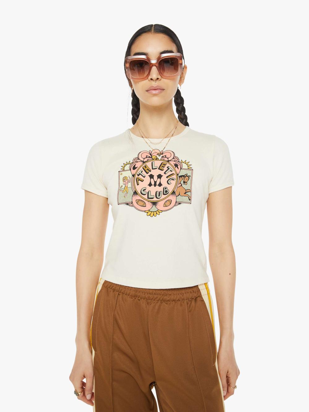 Women Tees / Tanks | Mother Denim The Itty Bitty Ringer - Athletic Club