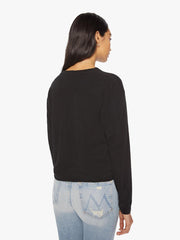 Women Tees / Tanks | Mother Denim THE L/S SLOUCHY CUT OFF BLACK
