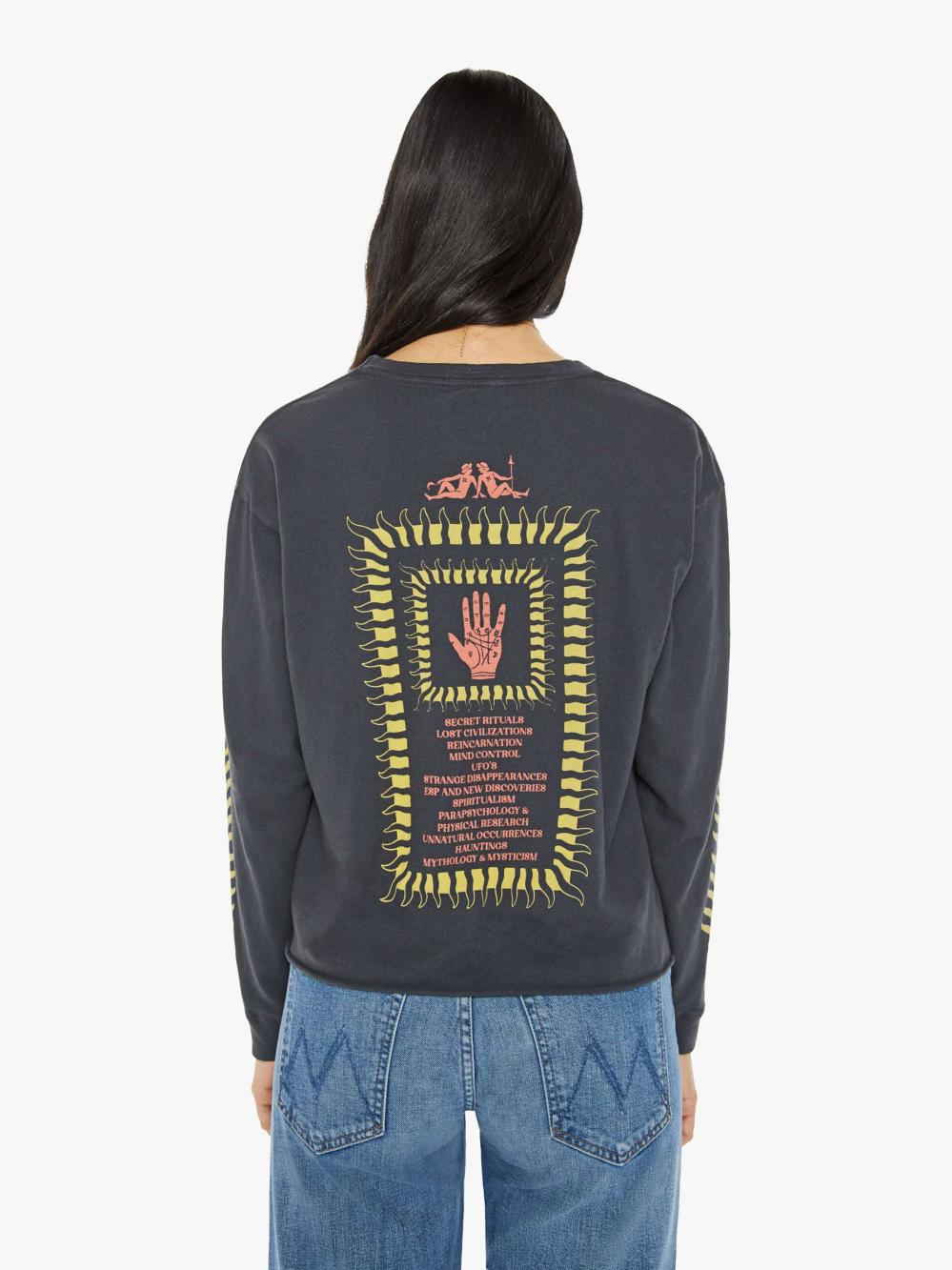 Women Tees / Tanks | Mother Denim The L/S Slouchy Cut Off - Mysticism