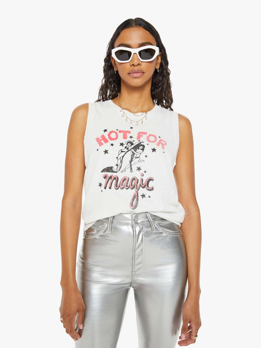 Women Tees / Tanks | Mother Denim The Strong And Silent Type - Hot For Magic