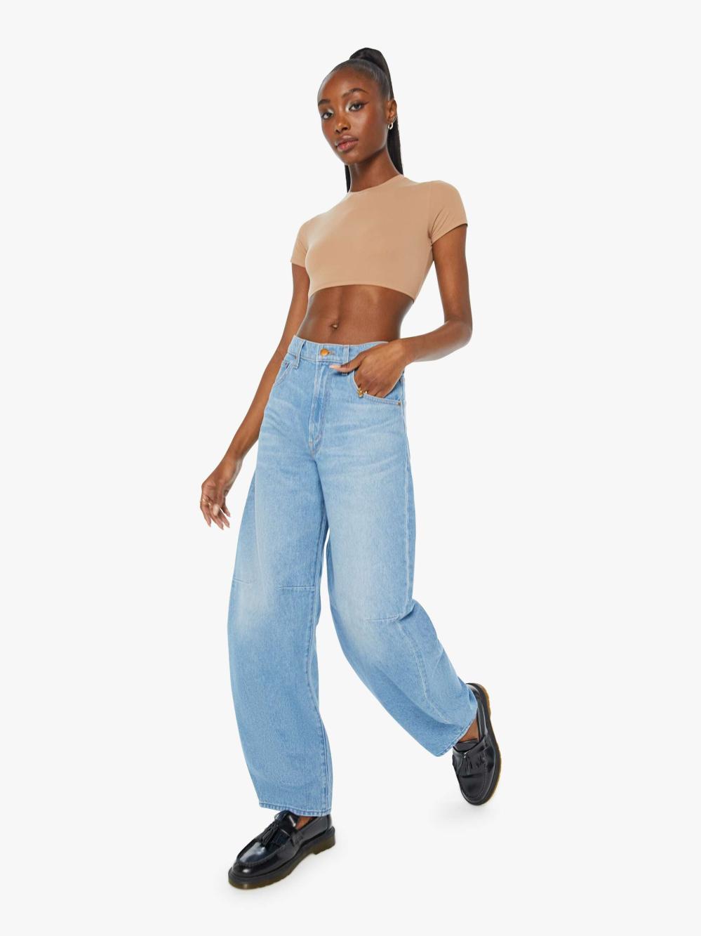 Women Wide Leg | Mother Denim SNACKS! The Kegger Skimp - Check, Please