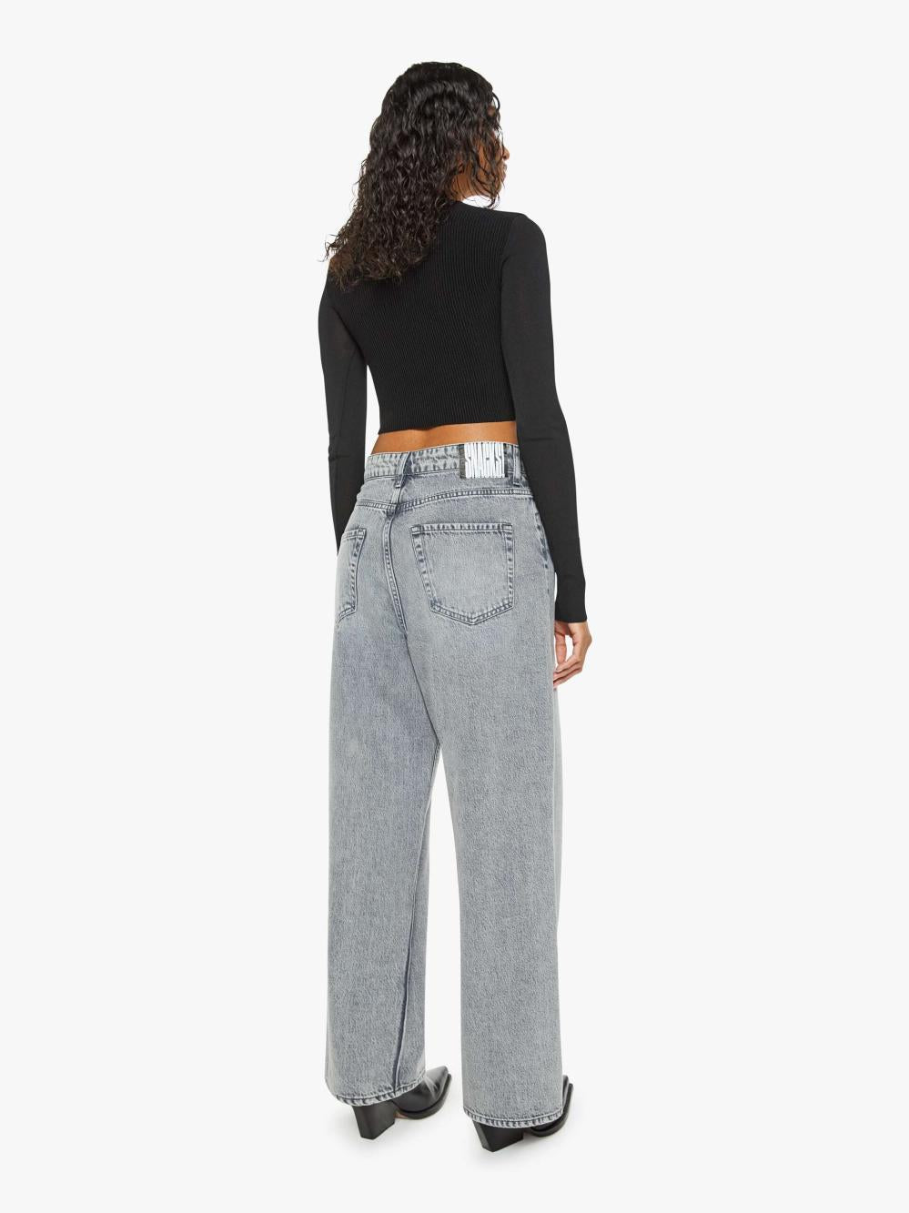 Women Wide Leg | Mother Denim SNACKS! The Main Course Nerdy - Cookies And Cream