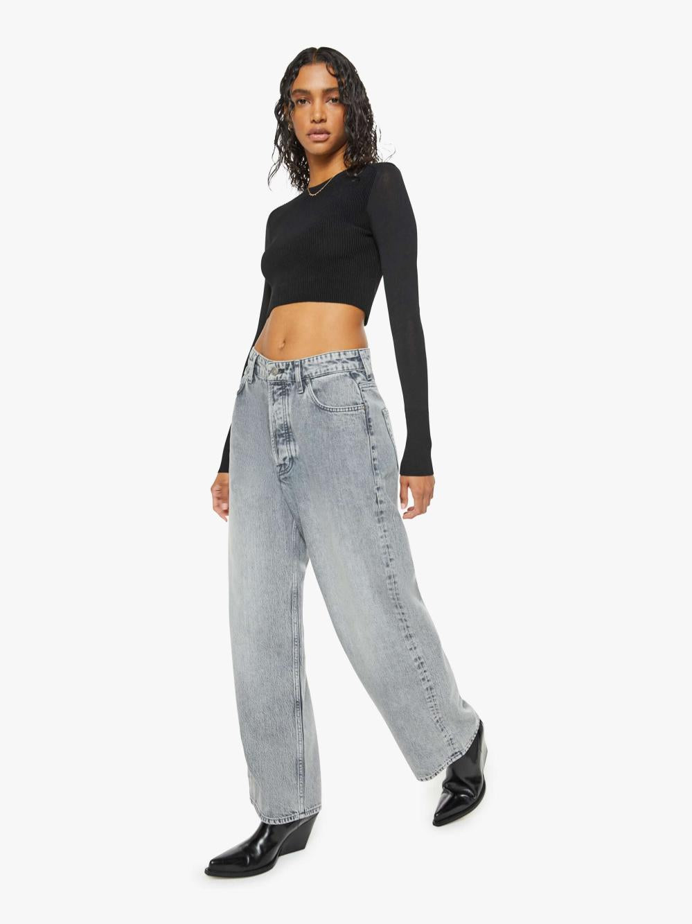 Women Wide Leg | Mother Denim SNACKS! The Main Course Nerdy - Cookies And Cream