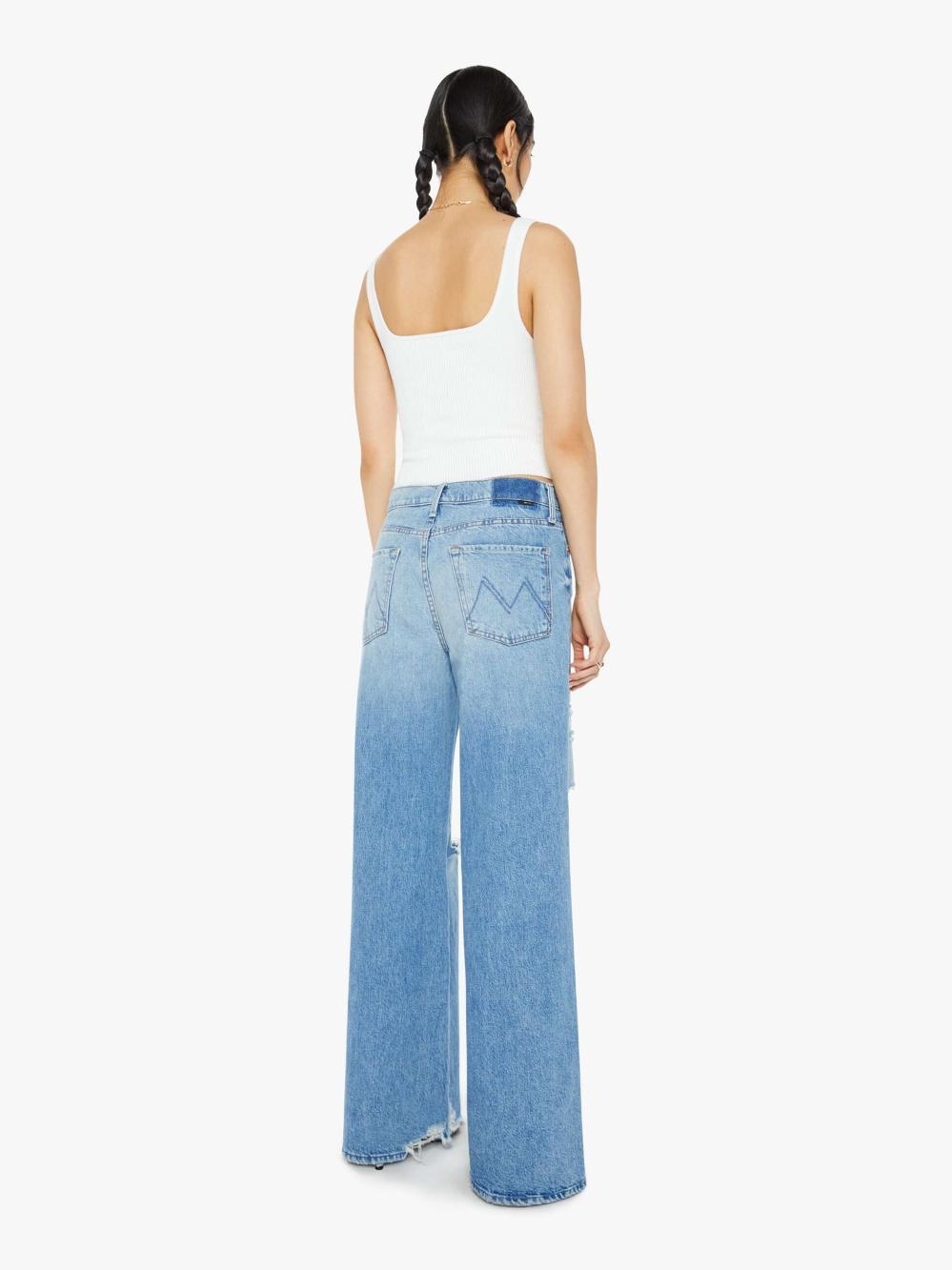 Women Wide Leg | Mother Denim The Ditcher Roller Sneak - IYKYK