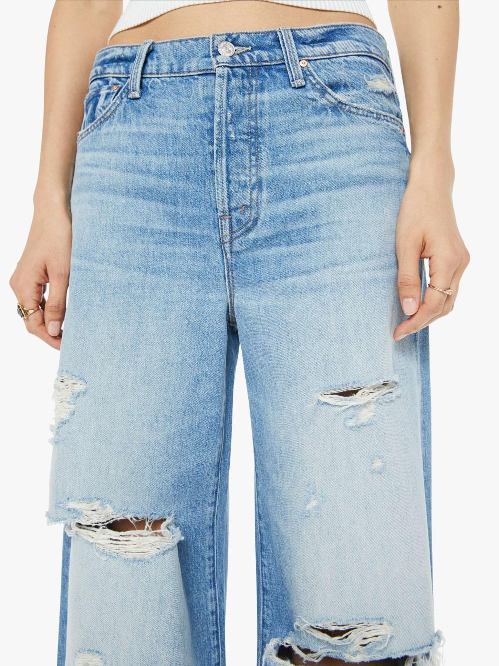 Women Wide Leg | Mother Denim The Ditcher Roller Sneak - IYKYK