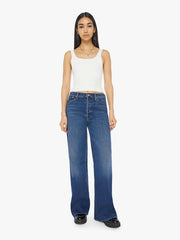 Women Wide Leg | Mother Denim The Ditcher Roller Sneak - Yakkity Yak