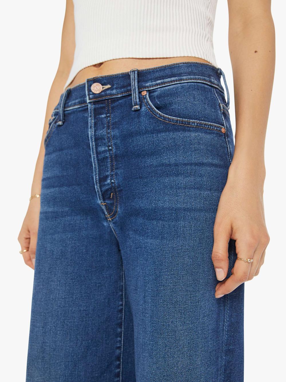 Women Wide Leg | Mother Denim The Ditcher Roller Sneak - Yakkity Yak