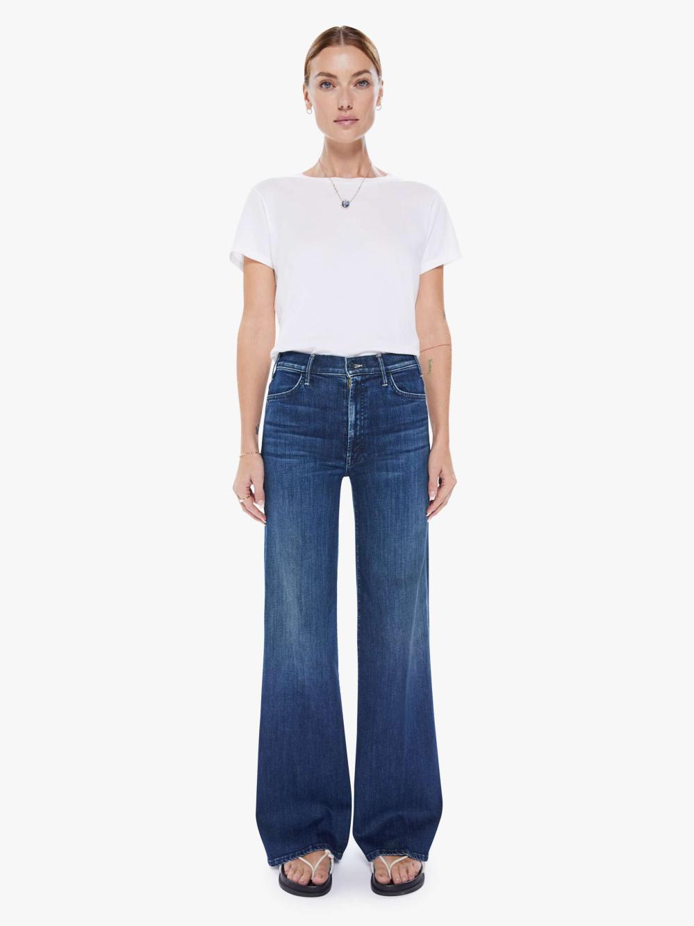 Women Wide Leg | Mother Denim THE HUSTLER ROLLER SNEAK HEIRLOOM