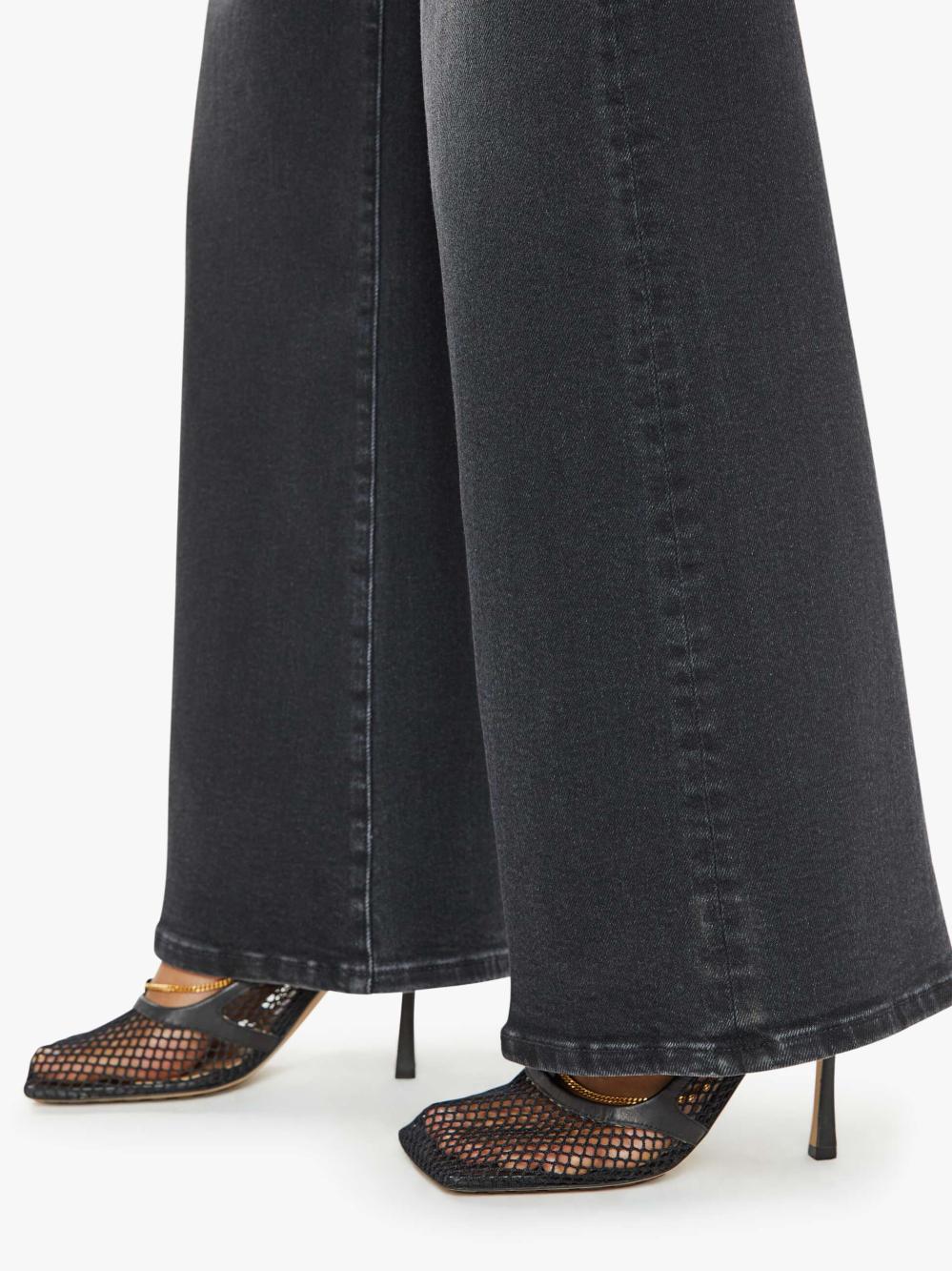 Women Wide Leg | Mother Denim The Hustler Roller Sneak - Not Today Satan