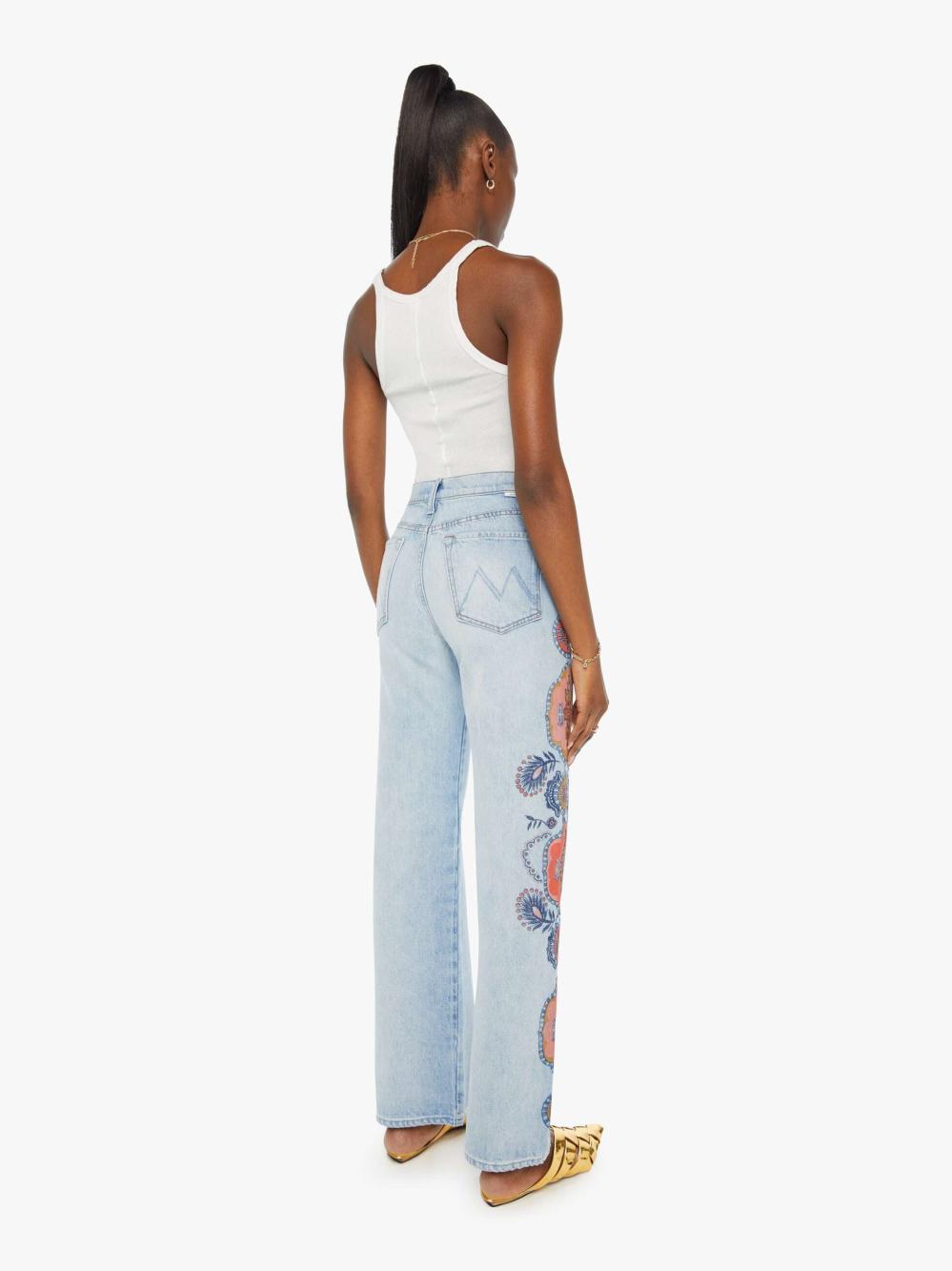 Women Wide Leg | Mother Denim The Maven Sneak - Side To Side