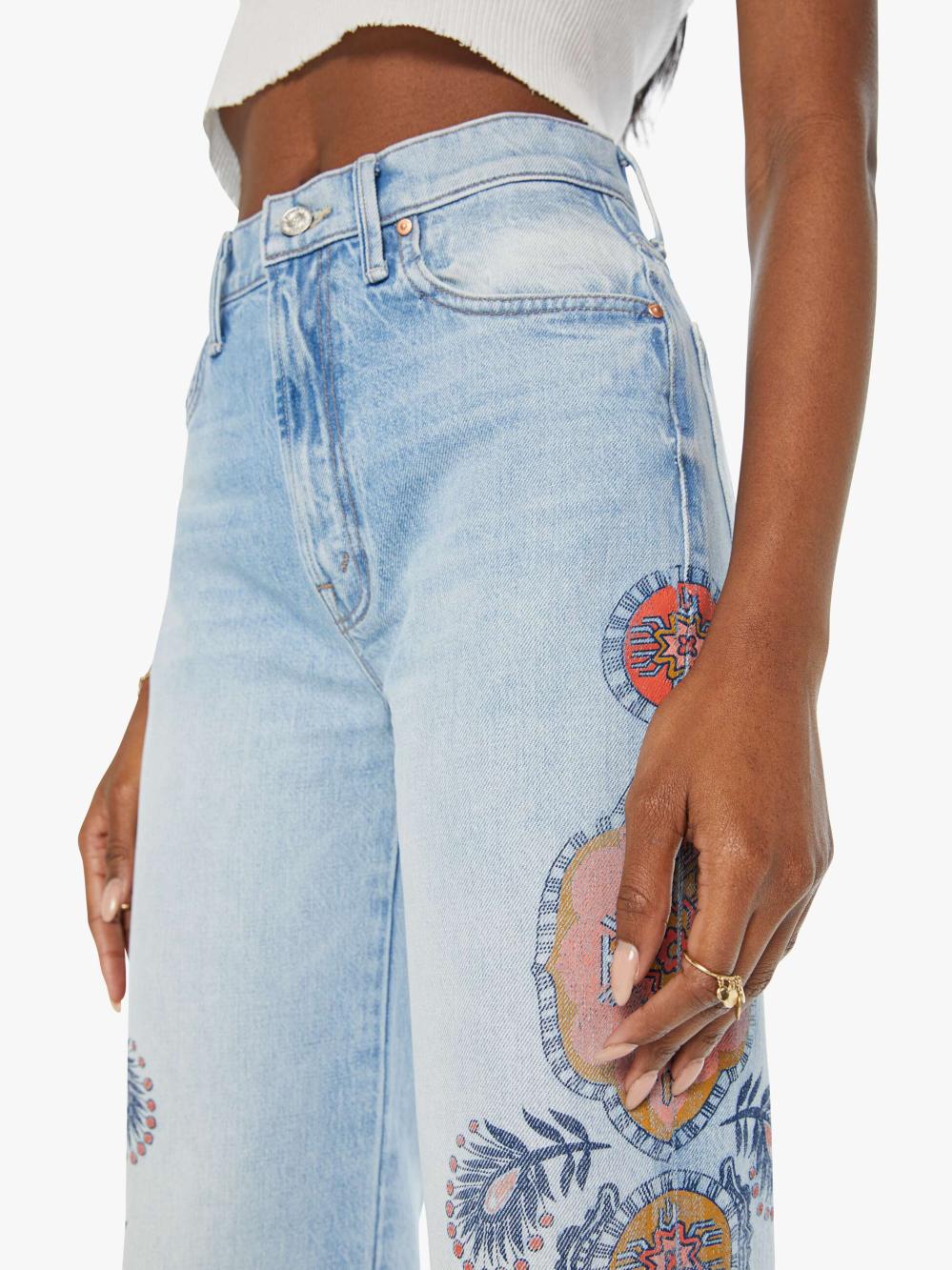Women Wide Leg | Mother Denim The Maven Sneak - Side To Side