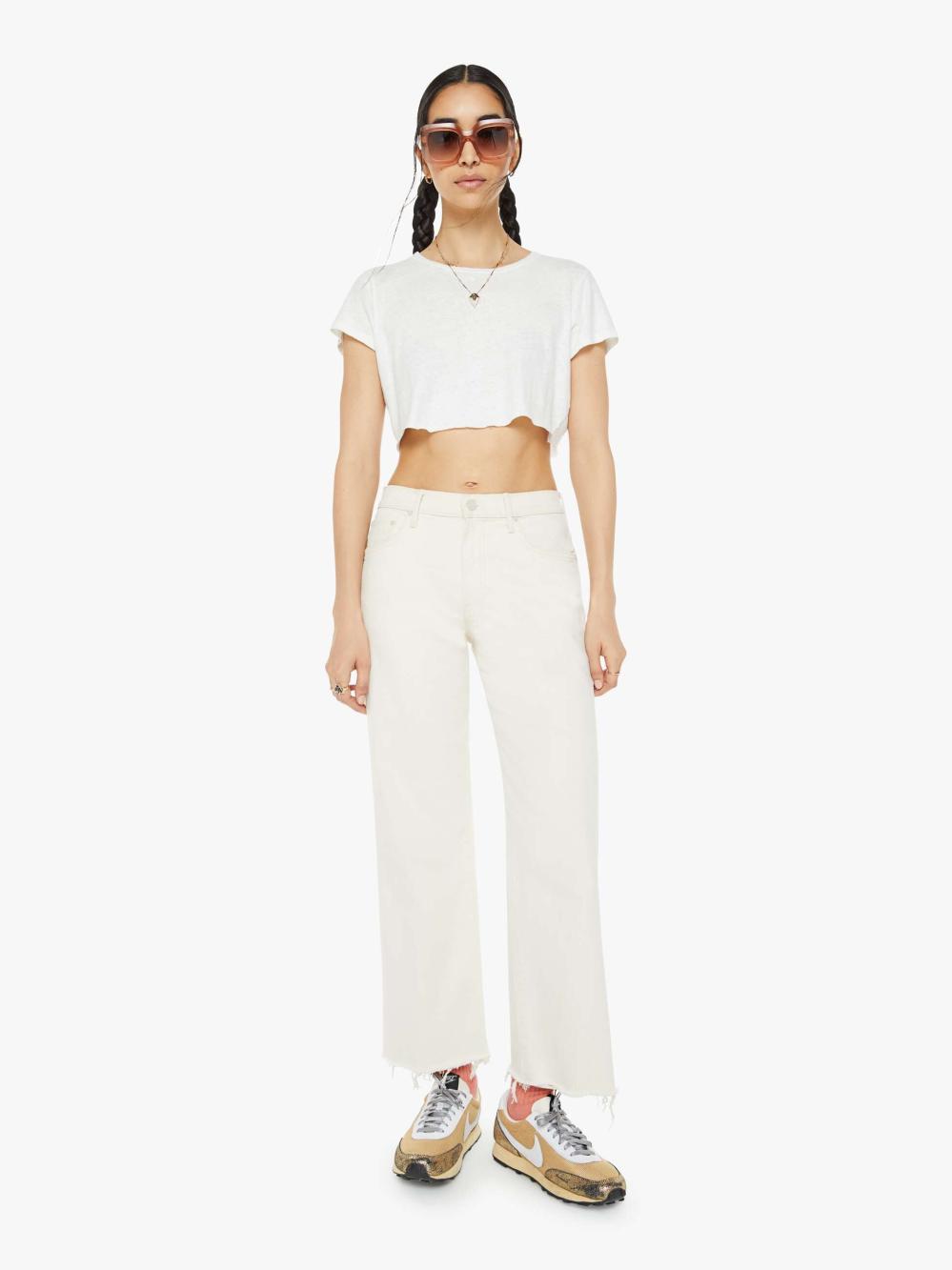 Women Wide Leg | Mother Denim The Mid Rise Maven Ankle Fray - Act Natural