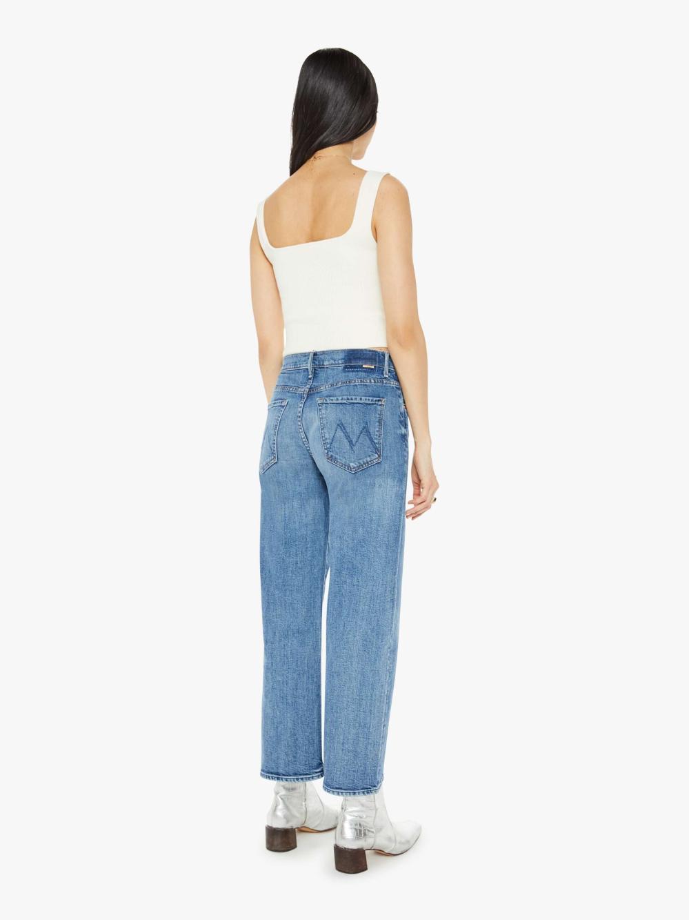 Women Wide Leg | Mother Denim The Mid Rise Maven Ankle - Toil And Trouble