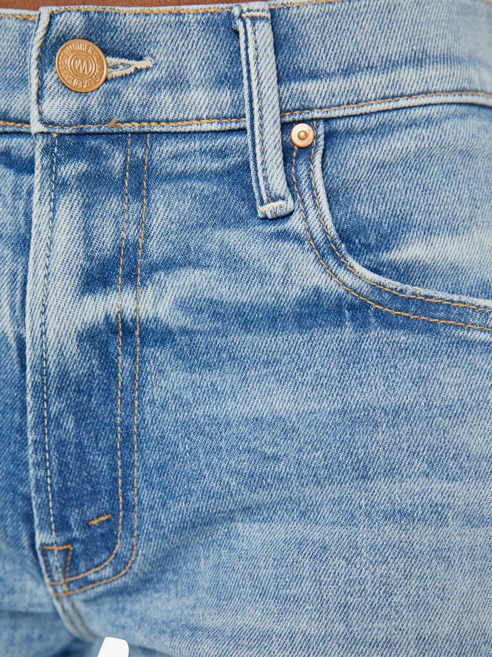 Women Wide Leg | Mother Denim The Mid Rise Maven Sneak - Peak-A-Boo