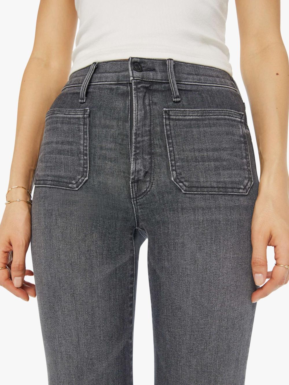 Women Wide Leg | Mother Denim The Patch Pocket Twister Sneak - Up In Smoke