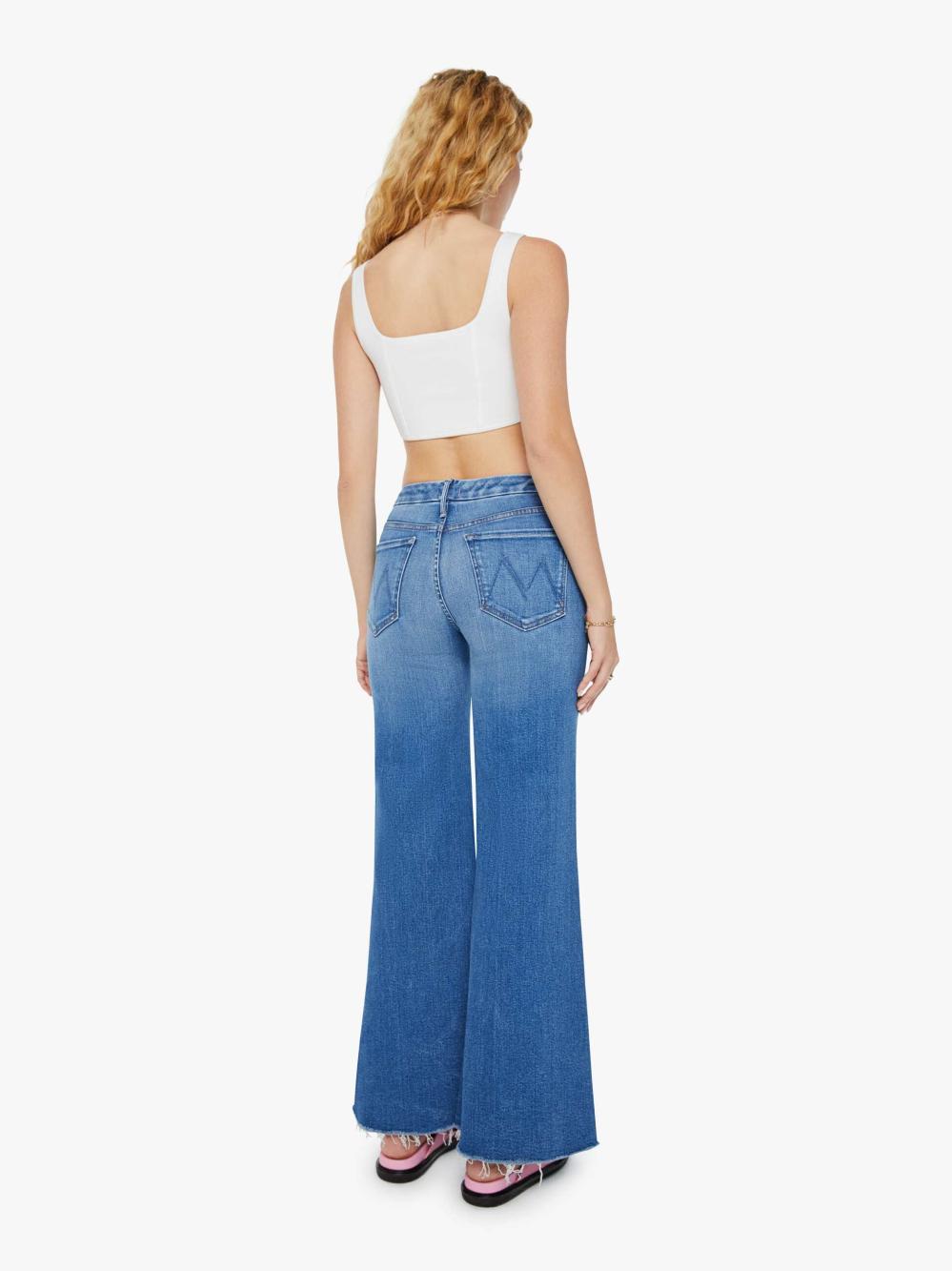 Women Wide Leg | Mother Denim The Roller Fray - Work Hard Play Hard